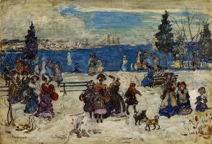 April Snow, Salem by Oil Painting Reproduction