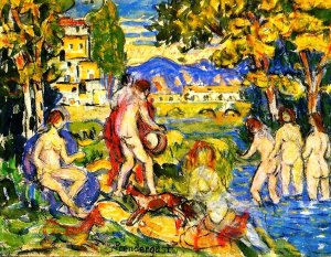 Bathers by Oil Painting Reproduction