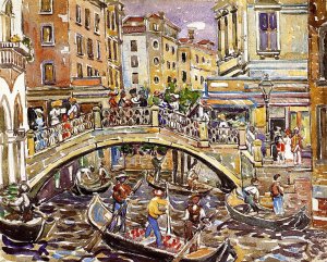 Canal by Oil Painting Reproduction