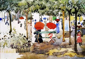 Central Park II by Oil Painting Reproduction