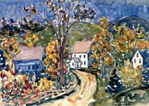 Country Road, New Hampshire by Oil Painting Reproduction