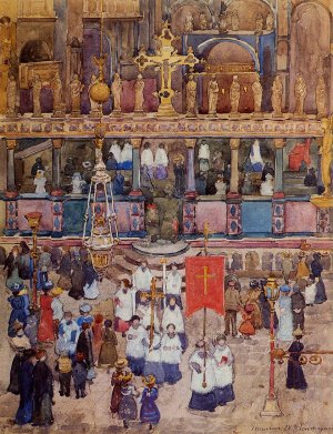 Easter Procession, St. Mark's by Oil Painting Reproduction