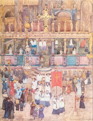 Easter Procession, St. Mark's by Oil Painting Reproduction