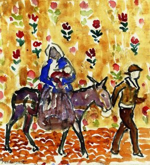 Flight into Egypt by Oil Painting Reproduction