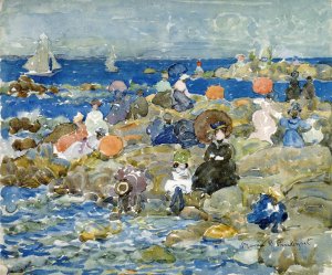 Holiday, Nahant by Oil Painting Reproduction