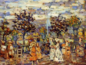 In the Luxembourg Gardens by Oil Painting Reproduction