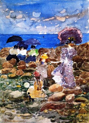 Low Tide by Oil Painting Reproduction