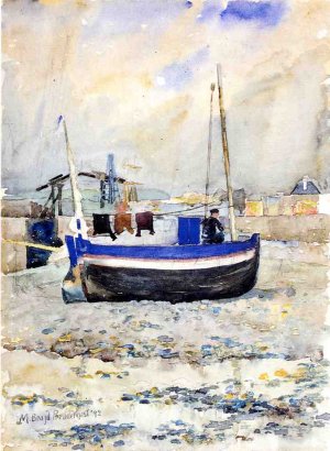 Low Tide, Afternoon, Treport by Oil Painting Reproduction