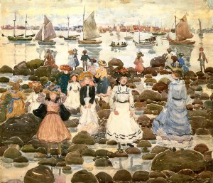 Low Tide, Beachmont by Oil Painting Reproduction