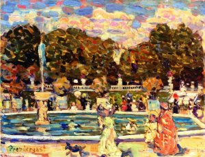 Luxembourg Gardens by Oil Painting Reproduction