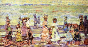 Maine Beach by Oil Painting Reproduction