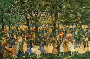 May Day, Central Park by Oil Painting Reproduction