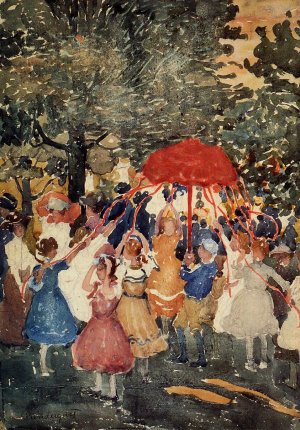 Maypole by Oil Painting Reproduction