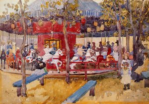 Merry-Go-Round, Nahant by Oil Painting Reproduction