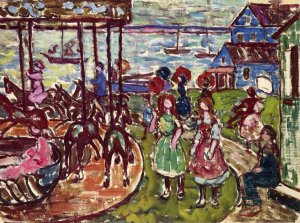 Merry-Go-Round by Oil Painting Reproduction