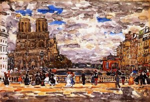 Notre Dame, Paris by Oil Painting Reproduction