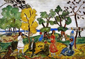 Picnic by Oil Painting Reproduction