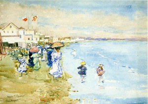 Revere Beach, Boston by Oil Painting Reproduction