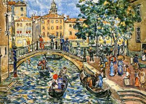 Scene of Venice by Oil Painting Reproduction