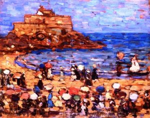 Seascape - St. Malo by Oil Painting Reproduction