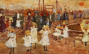 South Boston Pier by Oil Painting Reproduction