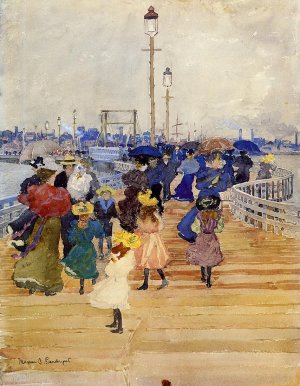 South Boston Pier also known as Atlantic City Pier by Oil Painting Reproduction