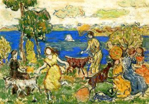 Summer Day also known as St. Cloud by Oil Painting Reproduction