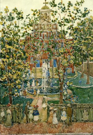 The Bartol Church also known as The Fountain by Oil Painting Reproduction