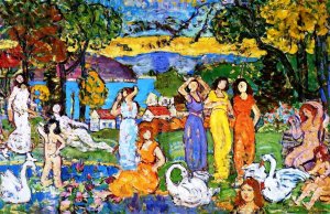 The Picnic by Oil Painting Reproduction