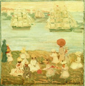 The Pretty Ships also known as The Ships Go By by Oil Painting Reproduction